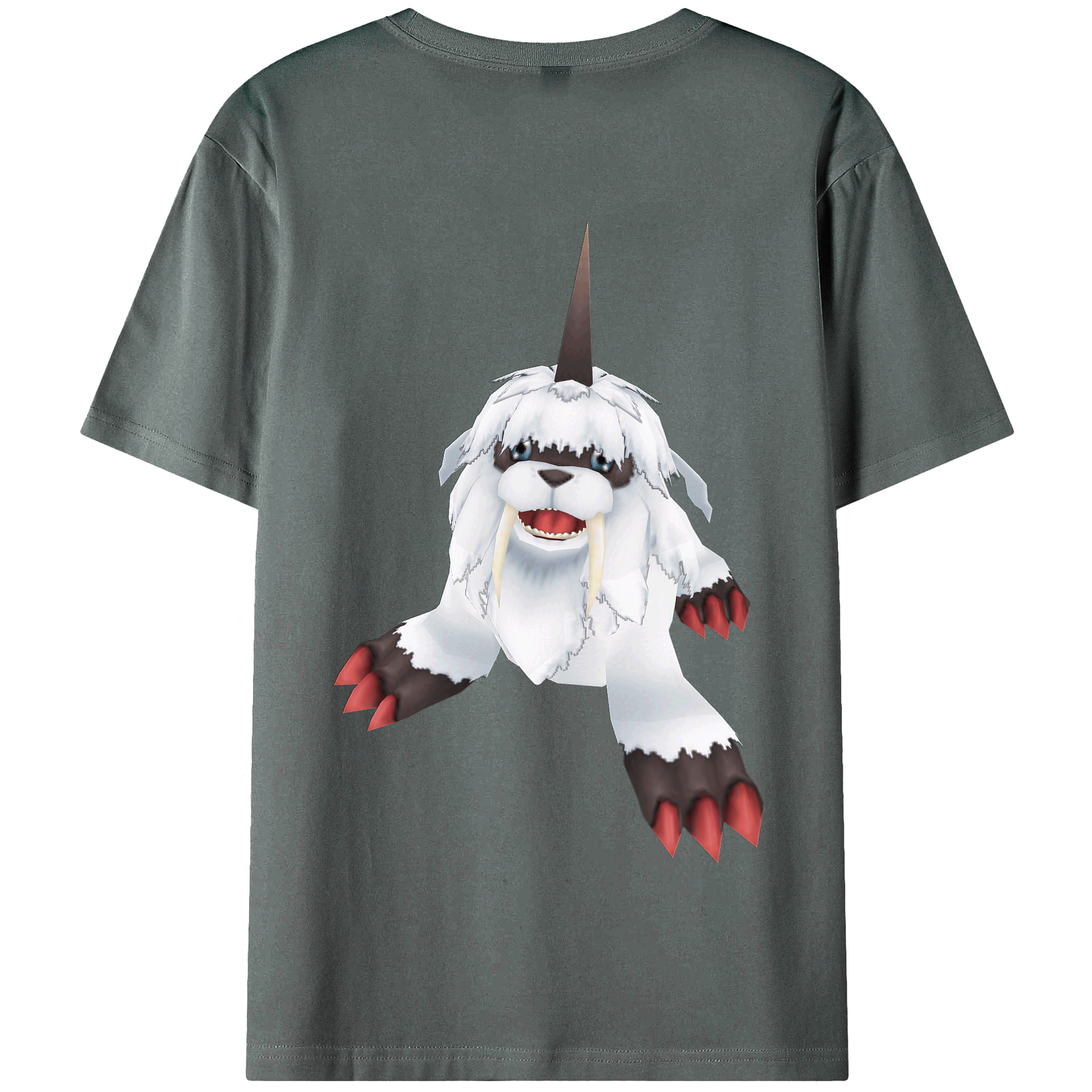 （画像用） Digimon デジタルモンスター/デジモン 綿100％半袖Tシャツ（背面プリント）